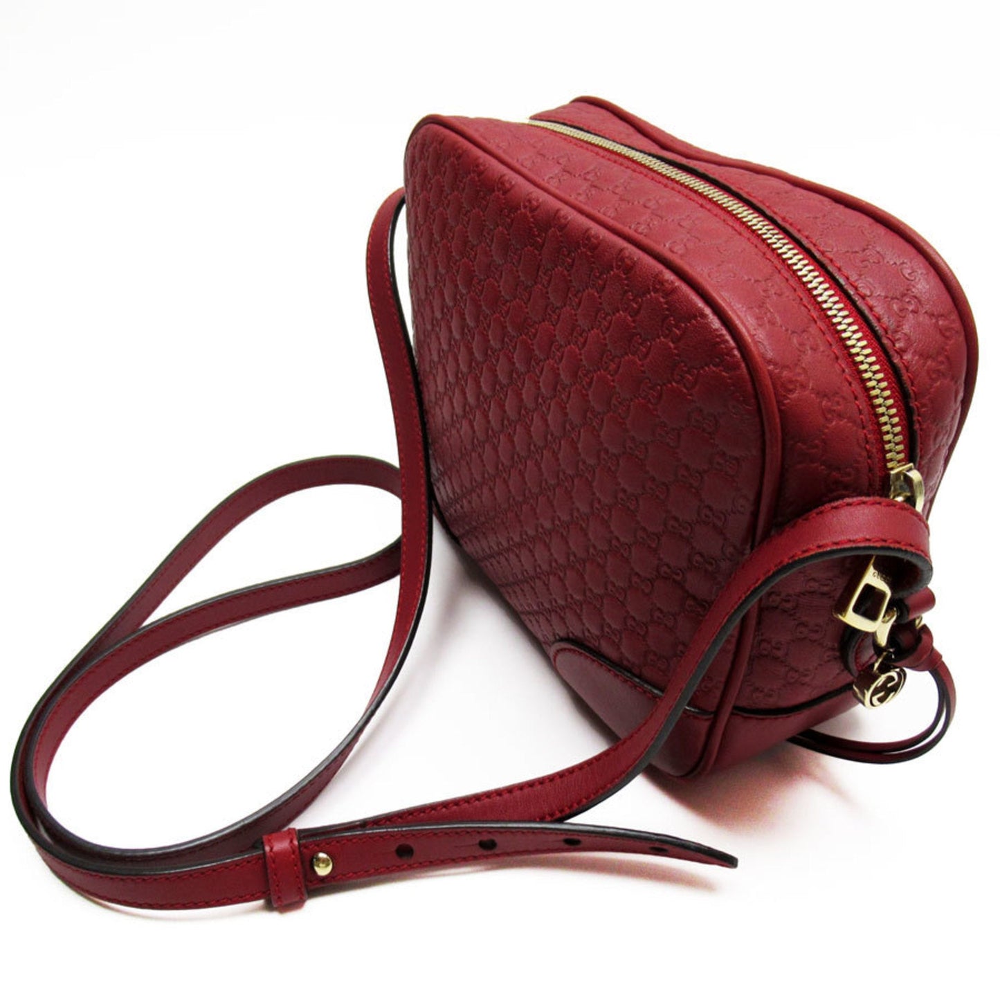 Gucci Dark Red Leather Shoulder Bag