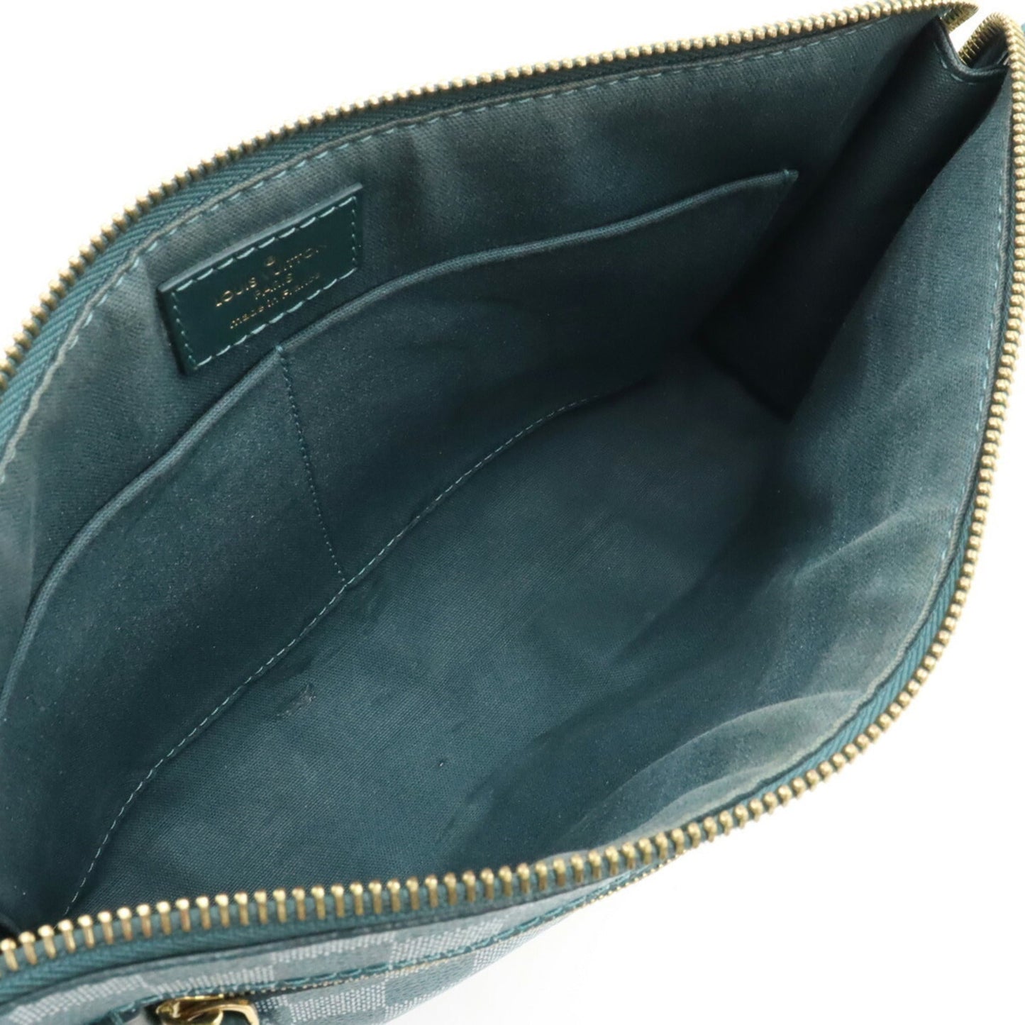 Louis Vuitton Cyan Pvc Clutch Bag Shoulder Bag