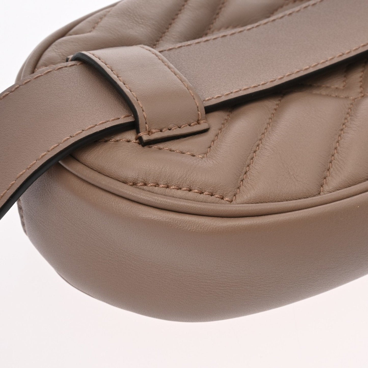 Gucci Gg Marmont Grayish Leather Fanny Pack