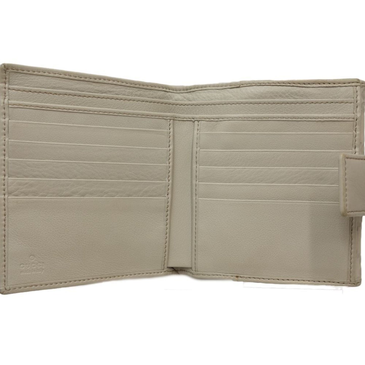 Gucci Ivory Leather Wallet (Bi-Fold)
