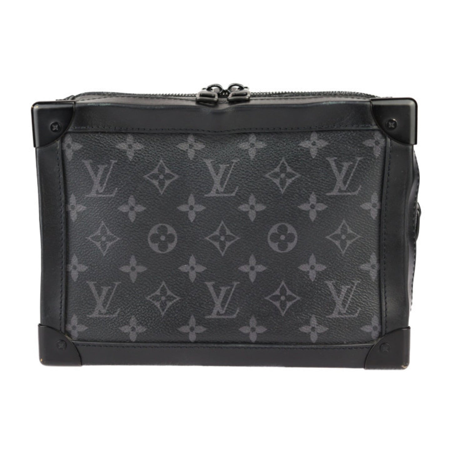Louis Vuitton Black Monogram Eclipse Leather Clutch Bag Handbag Shoulder Bag