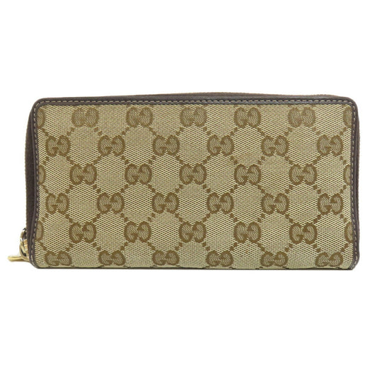 Gucci Brown Canvas Long Wallet (Bi-Fold) ()