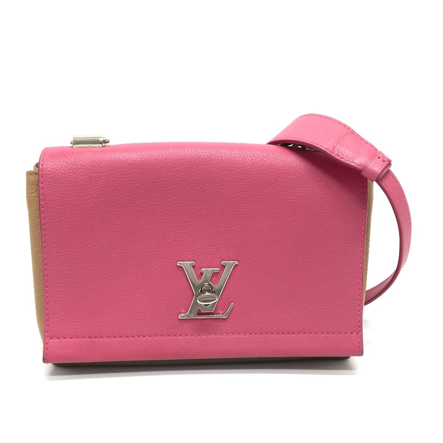 Louis Vuitton Pink Leather Shoulder Bag