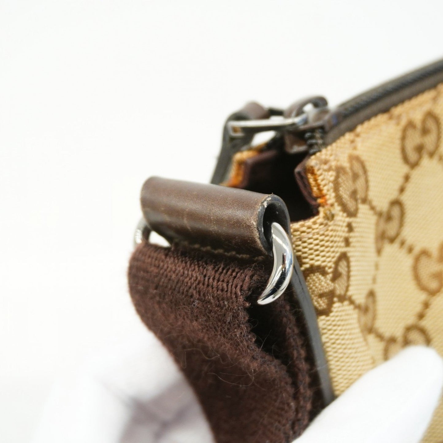 Gucci Brown Canvas Shoulder Bag