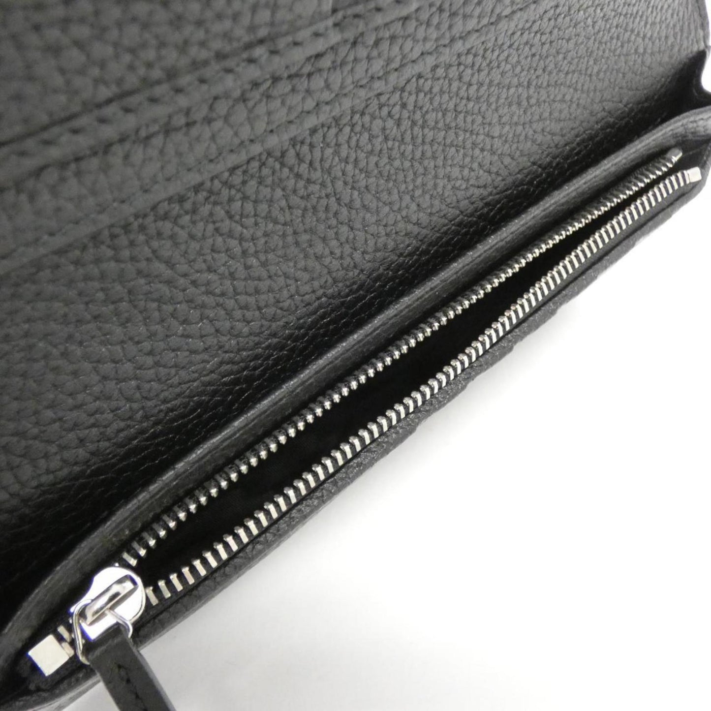 Gucci Black Leather Long Wallet (Bi-Fold)