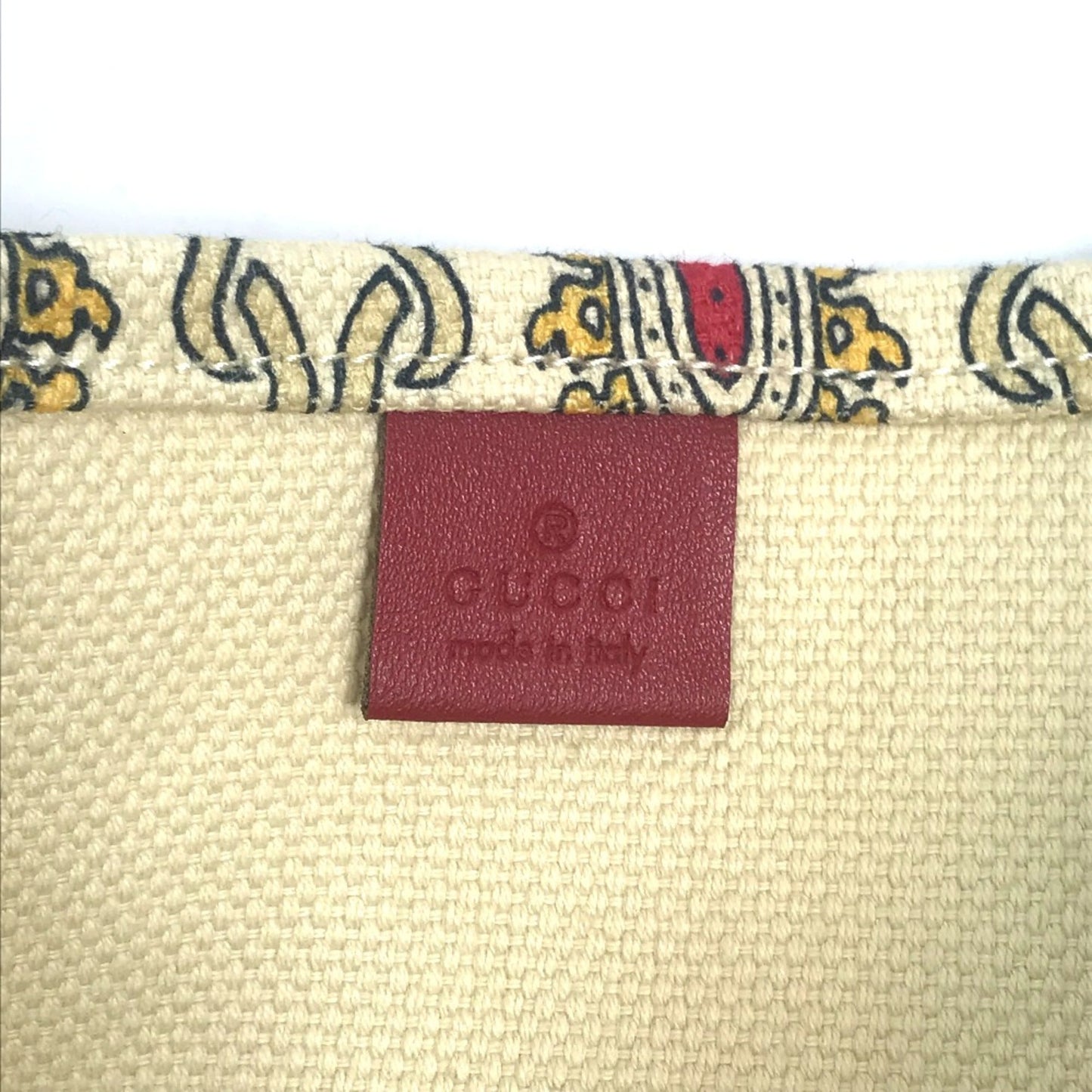 Gucci Beige Cloth Tote Bag