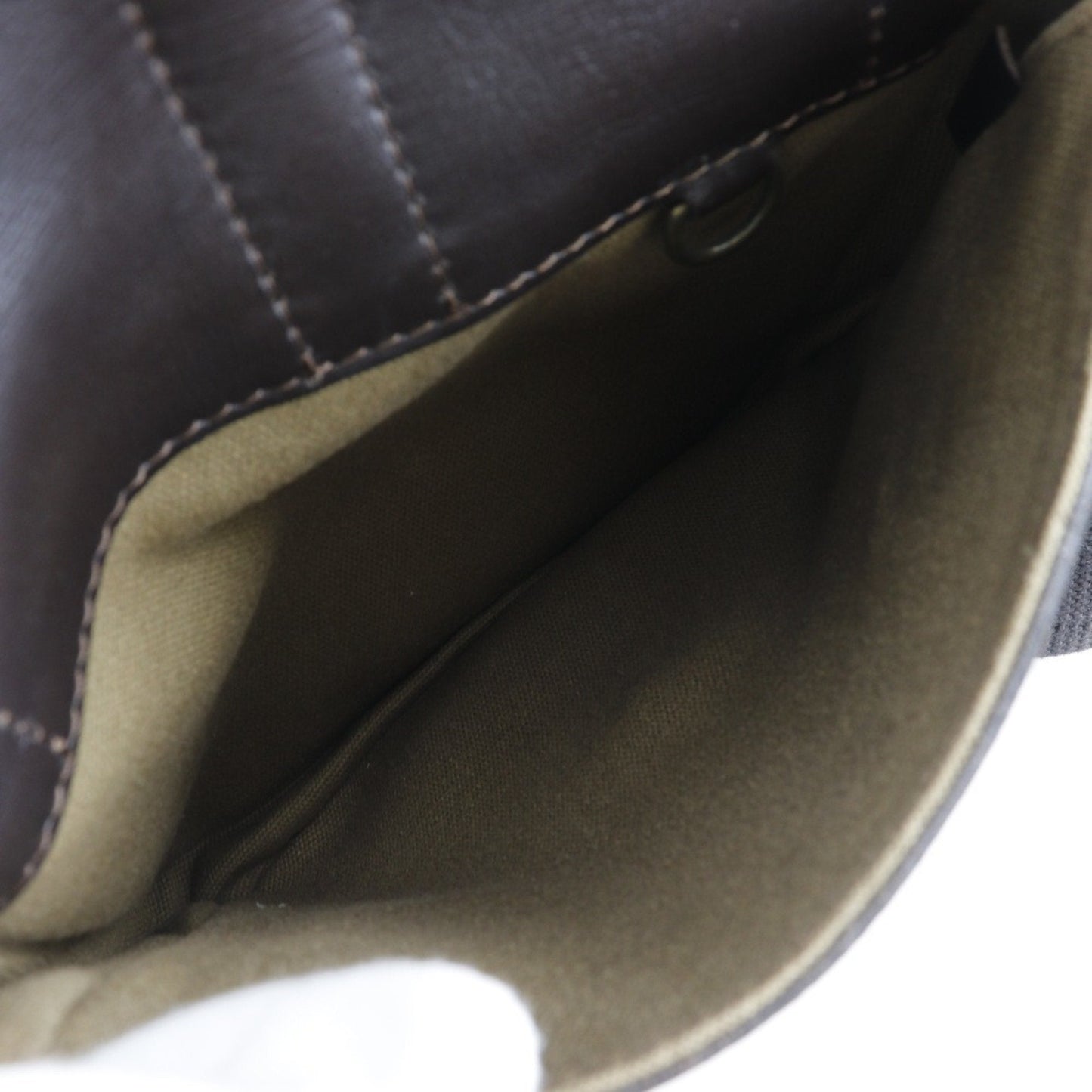 Louis Vuitton Brown Coffee Leather Shoulder Bag