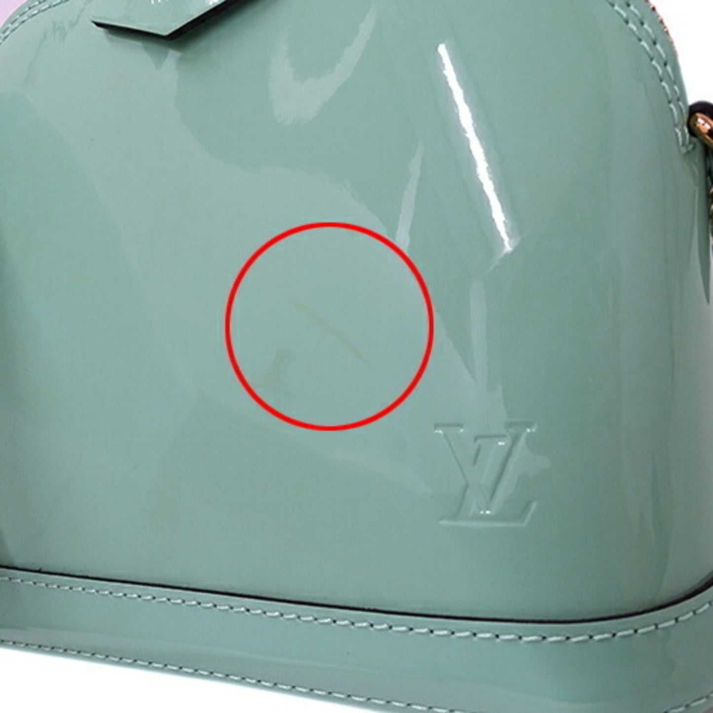 Louis Vuitton Green Monogram Vernis Shoulder Bag