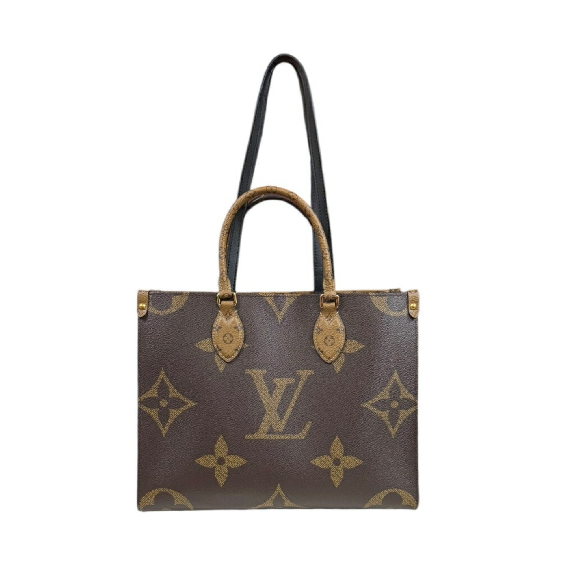 Louis Vuitton Brown Monogram Canvas Monogram Reverse Shoulder Bag ()
