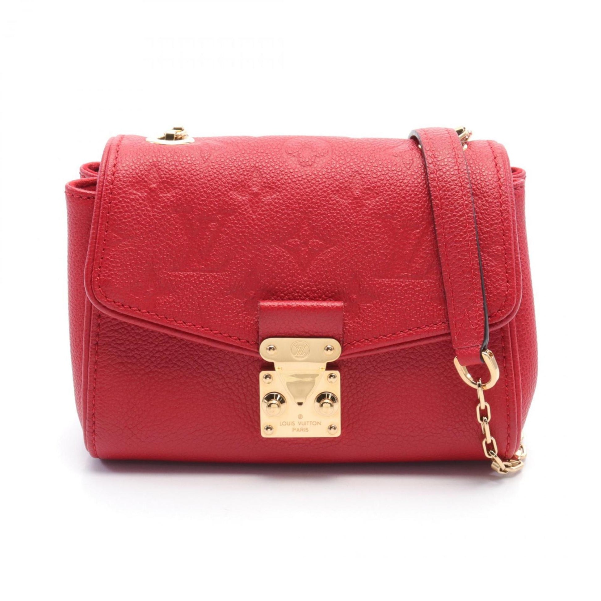 Louis Vuitton Cerise Red Color Leather Shoulder Bag ()