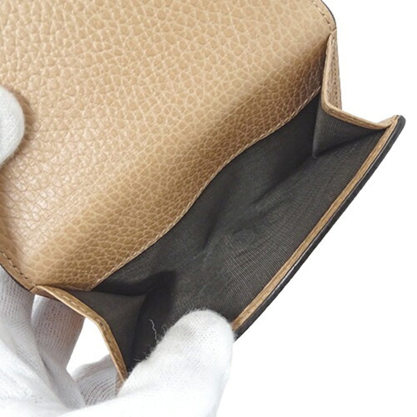 Gucci Beige Leather Wallet (Bi-Fold)