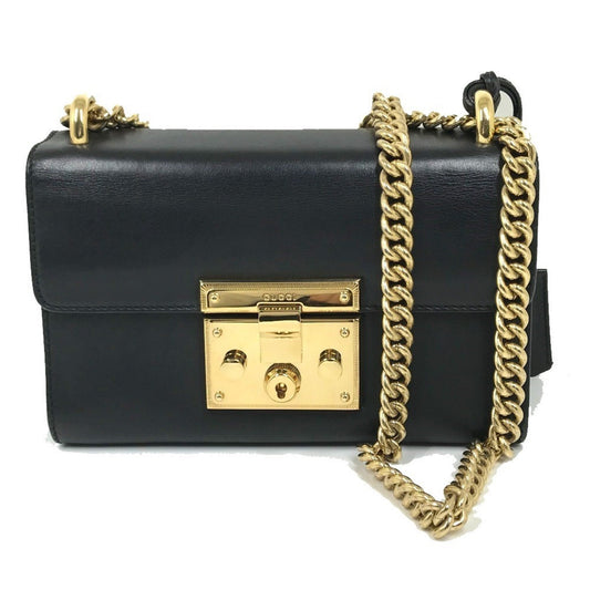 Gucci Black Leather Shoulder Bag ()