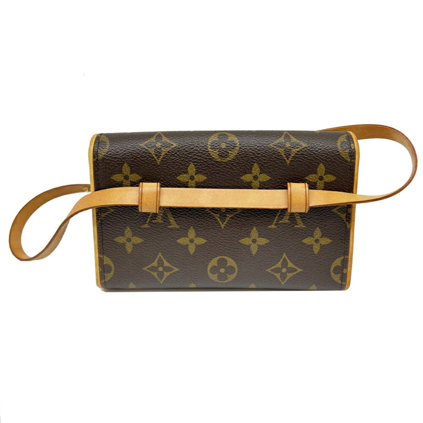 Louis Vuitton Brown Pvc Pochette Pouch Shoulder Bag
