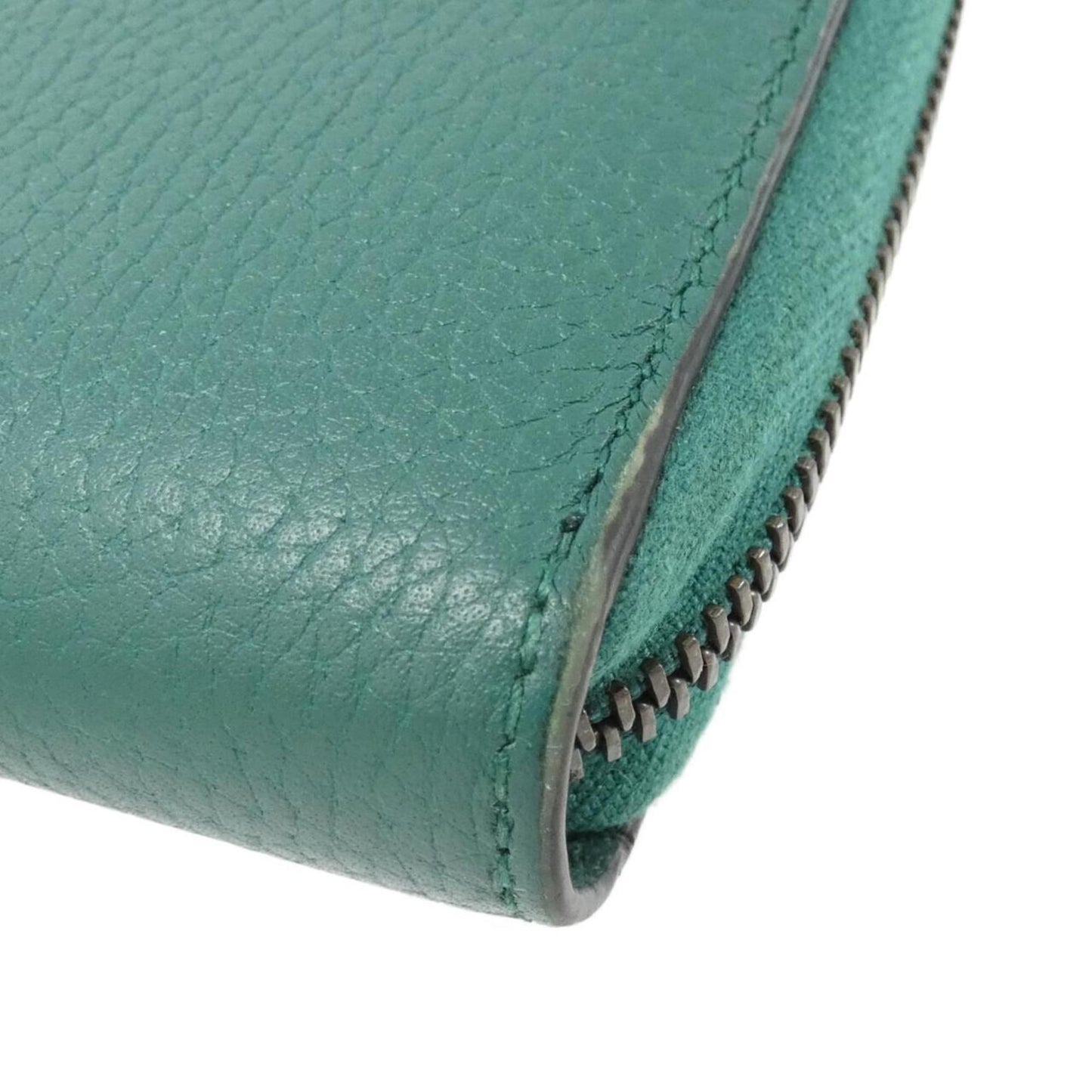 Gucci Emerald Green Leather Long Wallet (Bi-Fold)