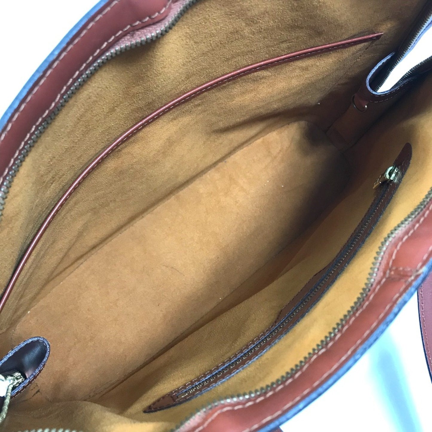 Louis Vuitton Brown Leather Shoulder Bag