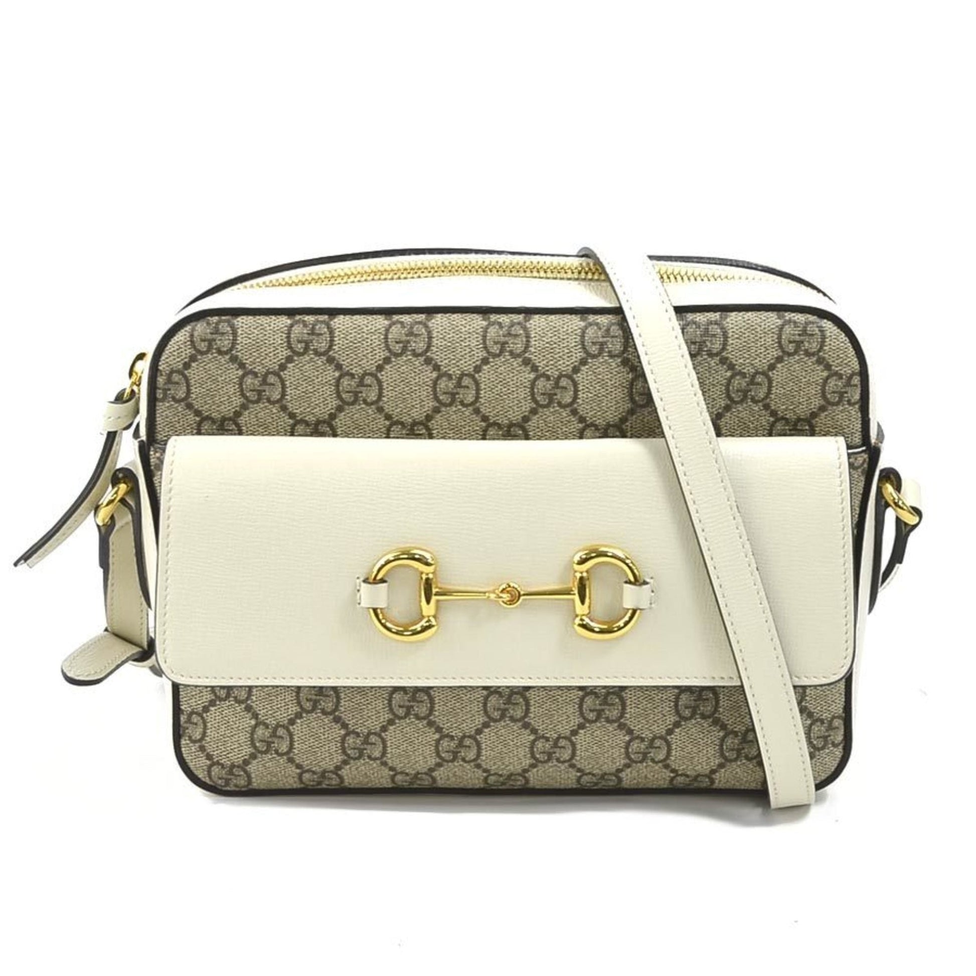 Gucci Beige White Gg Supreme Handbag ()