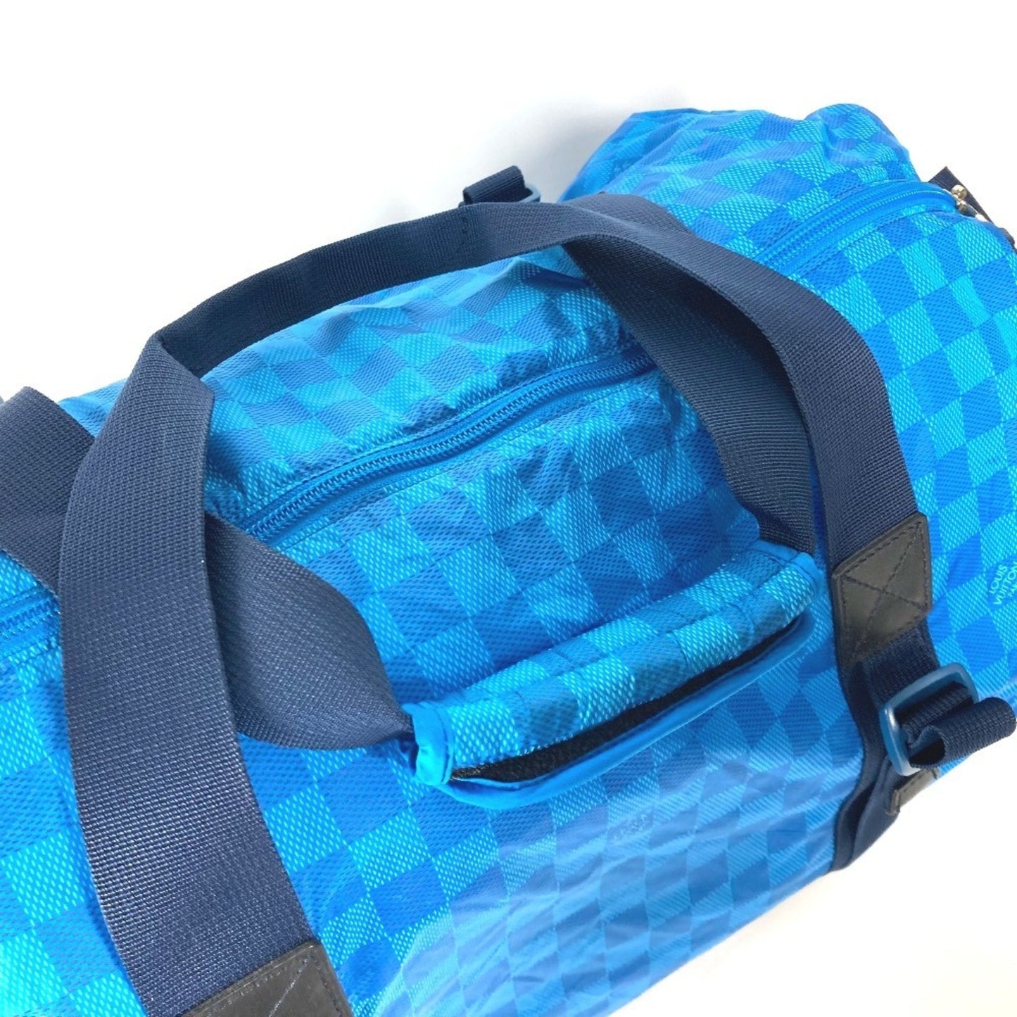 Louis Vuitton Blue Nylon Boston Bag Shoulder Bag