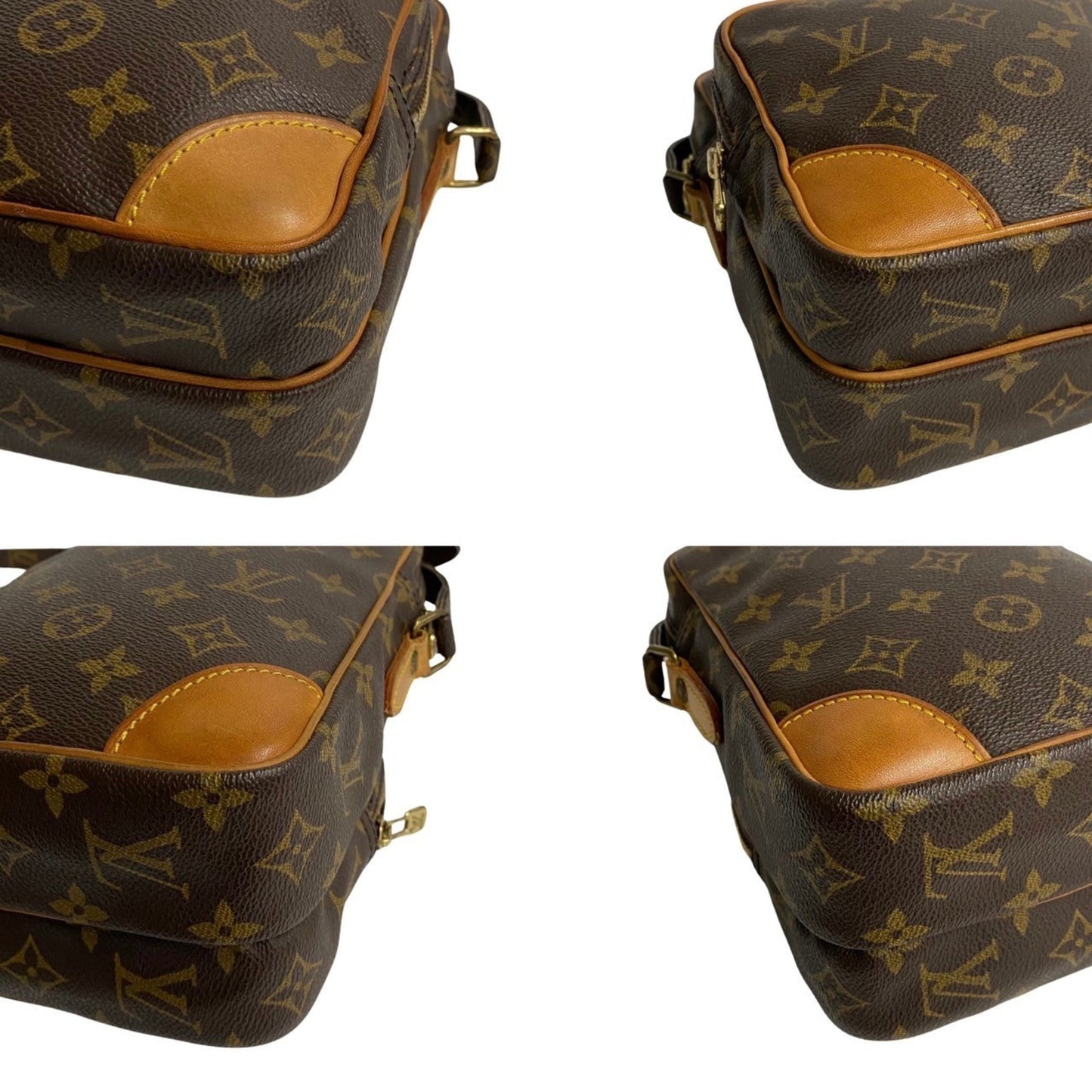 Louis Vuitton Monogram Brown Leather Pvc Shoulder Bag