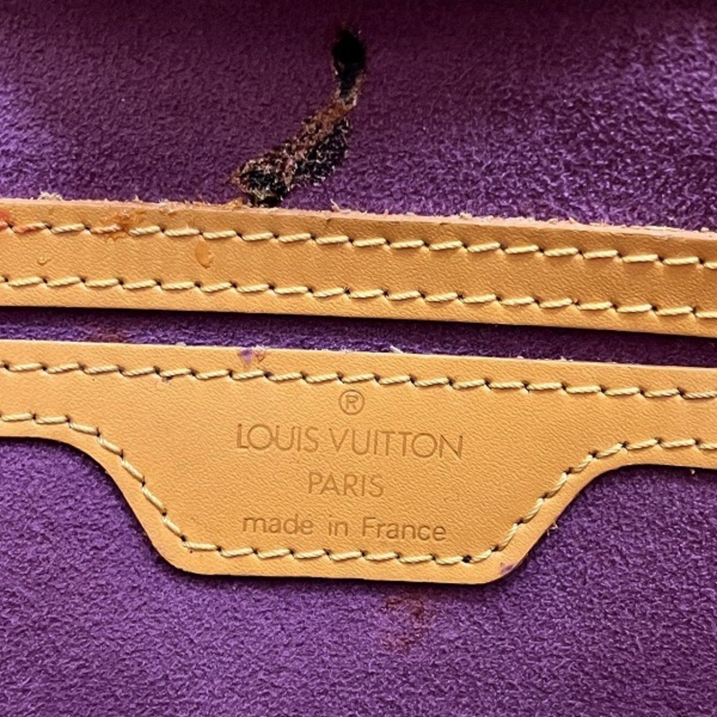 Louis Vuitton Epi Yellow Leather Shoulder Bag Tote Bag