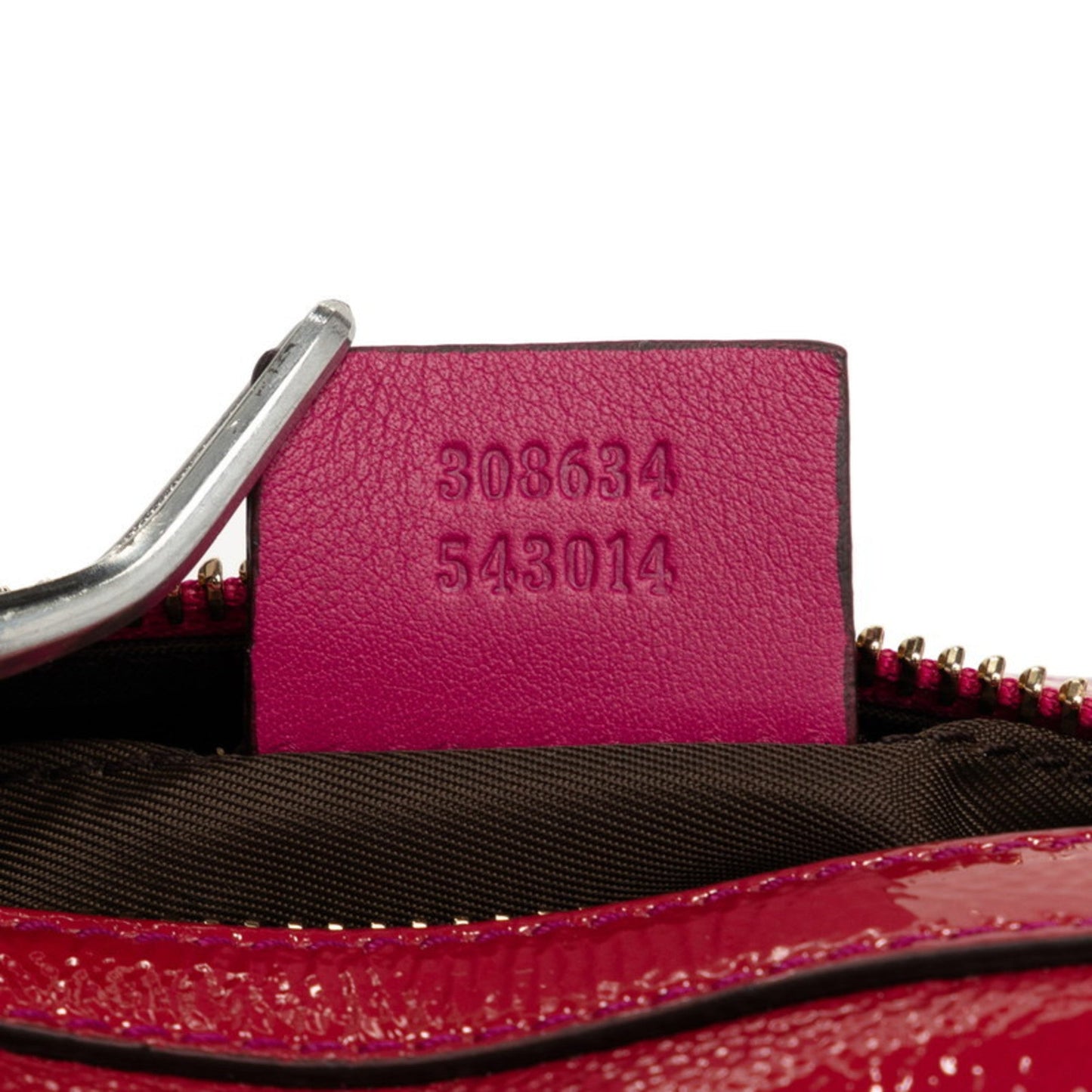 Gucci Soho Pink Patent Leather Pouch