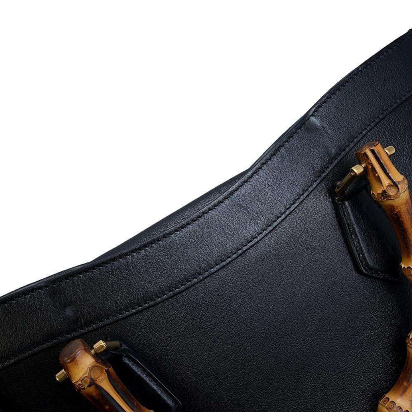Gucci Black Leather Shoulder Bag Tote Bag