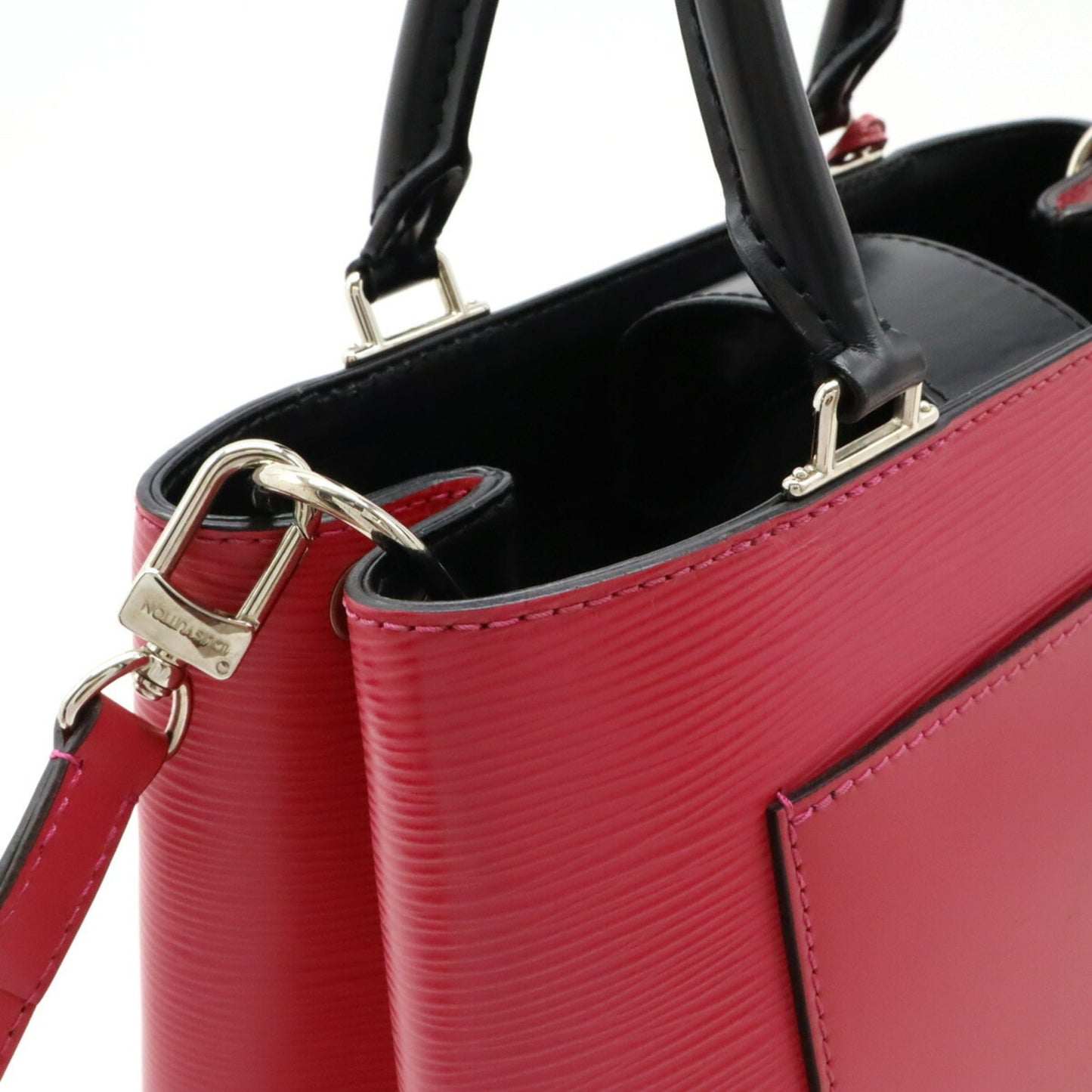 Louis Vuitton Black Hot Pink Noir Epi Leather Handbag Shoulder Bag