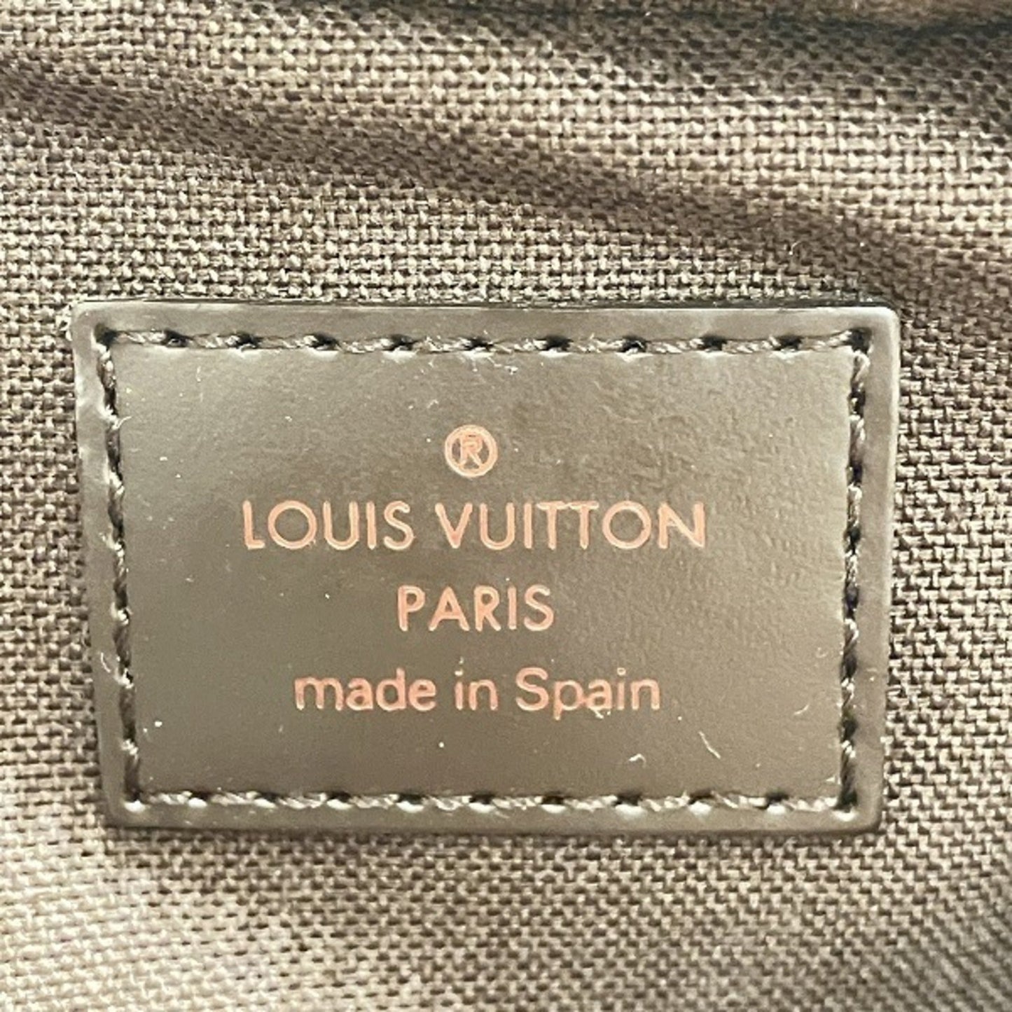 Louis Vuitton Damier Brown Damier Canvas Leather Shoulder Bag