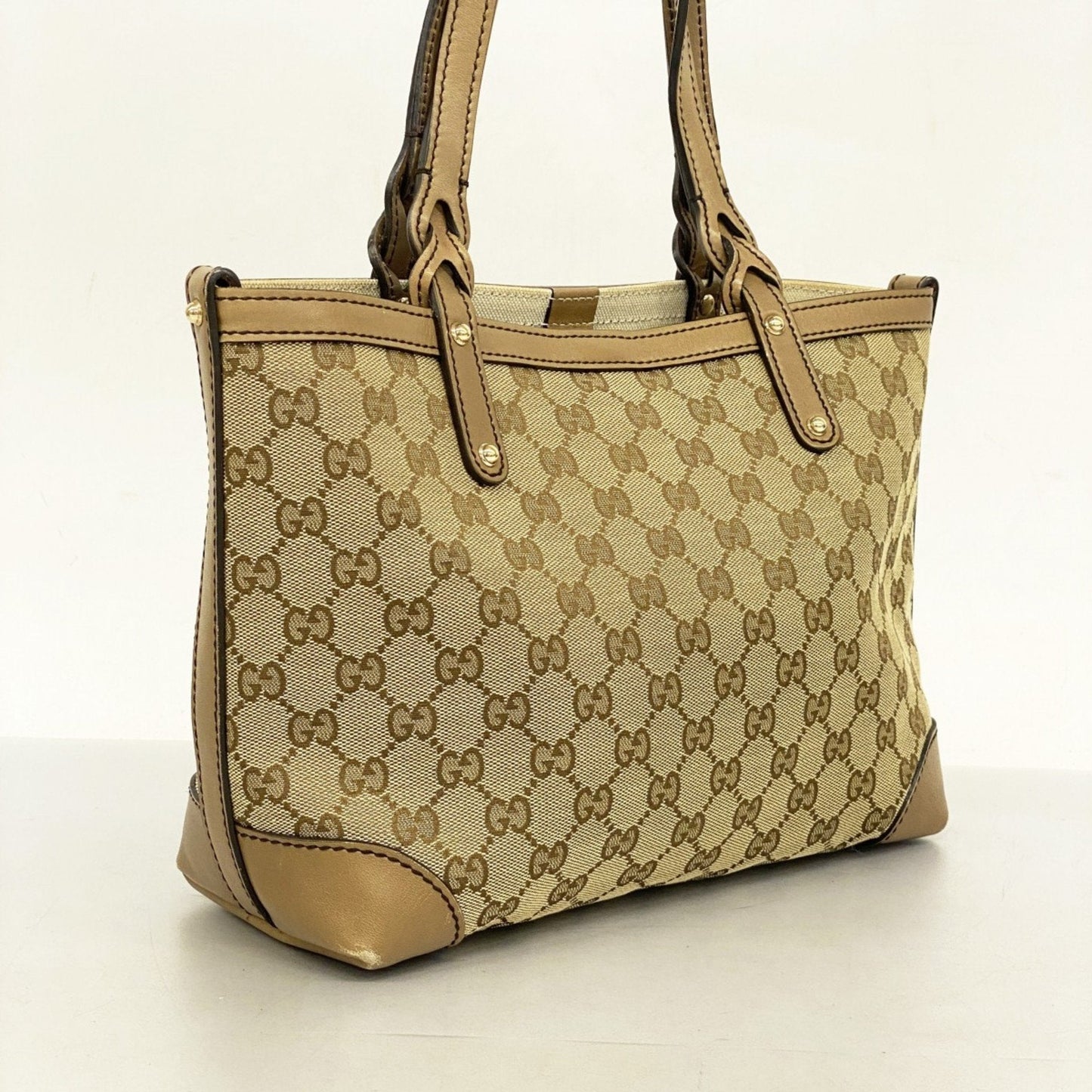 Gucci Brown Canvas Tote Bag