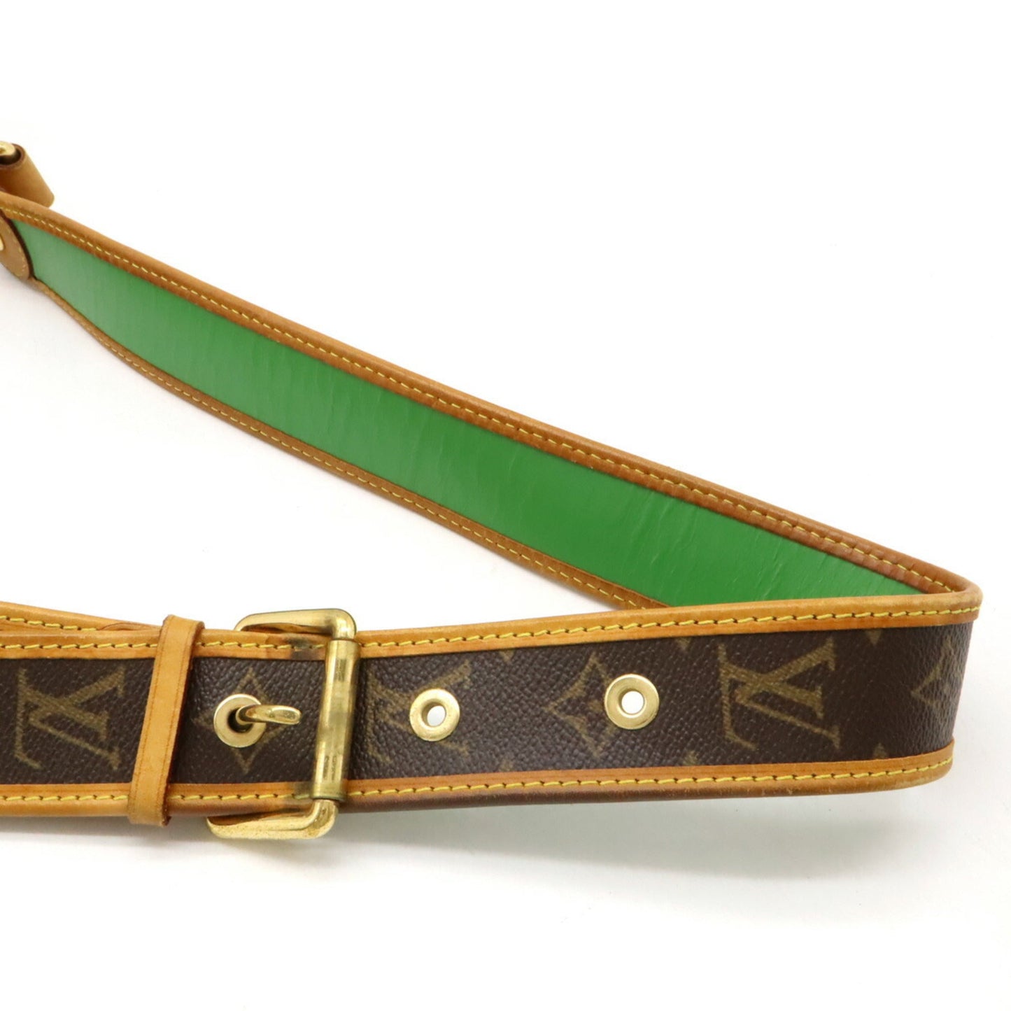 Louis Vuitton Black Green Monogram Vert Monogram Perforated Shoulder Bag