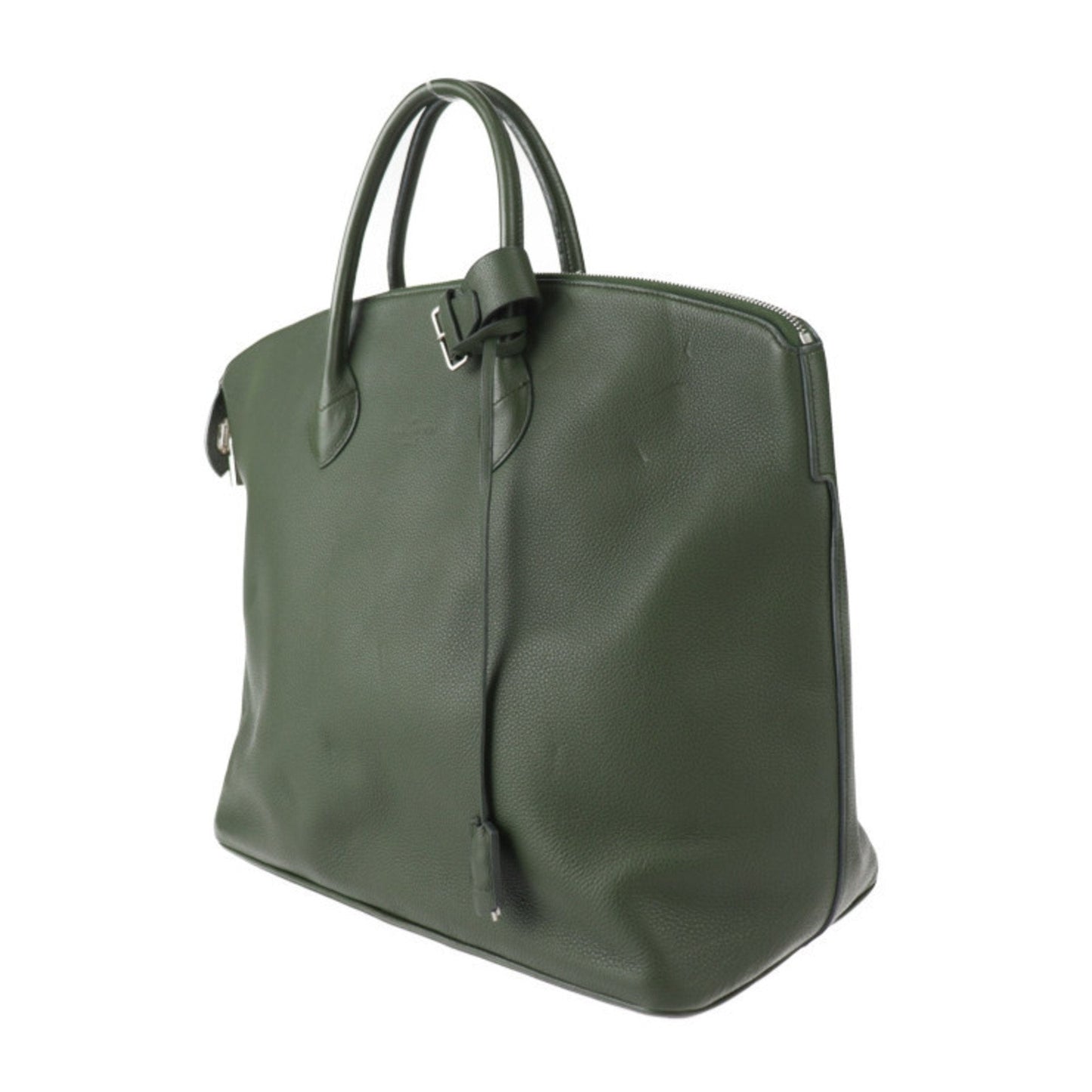 Louis Vuitton Khaki Leather Handbag Shoulder Bag Tote Bag