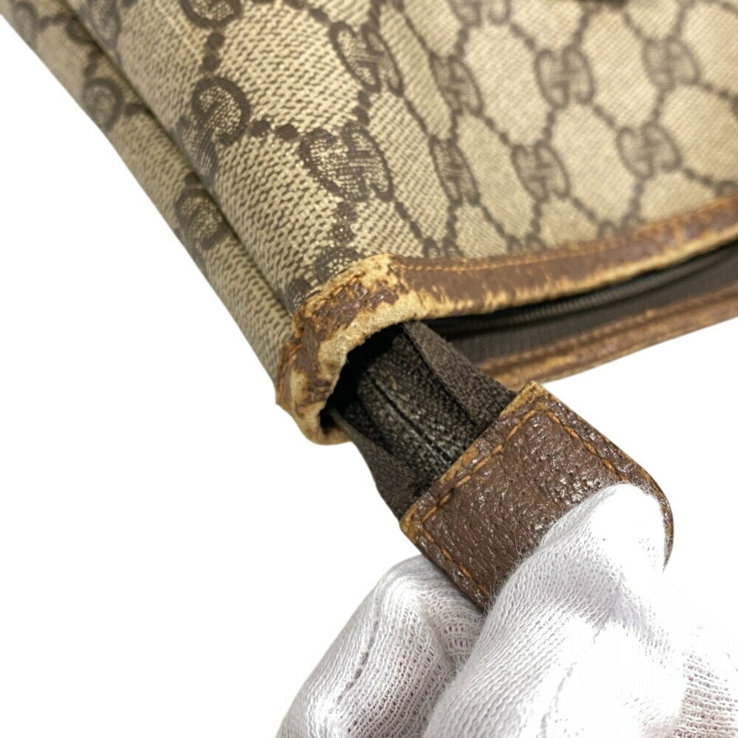 Gucci Brown Gg Supreme Tote Bag