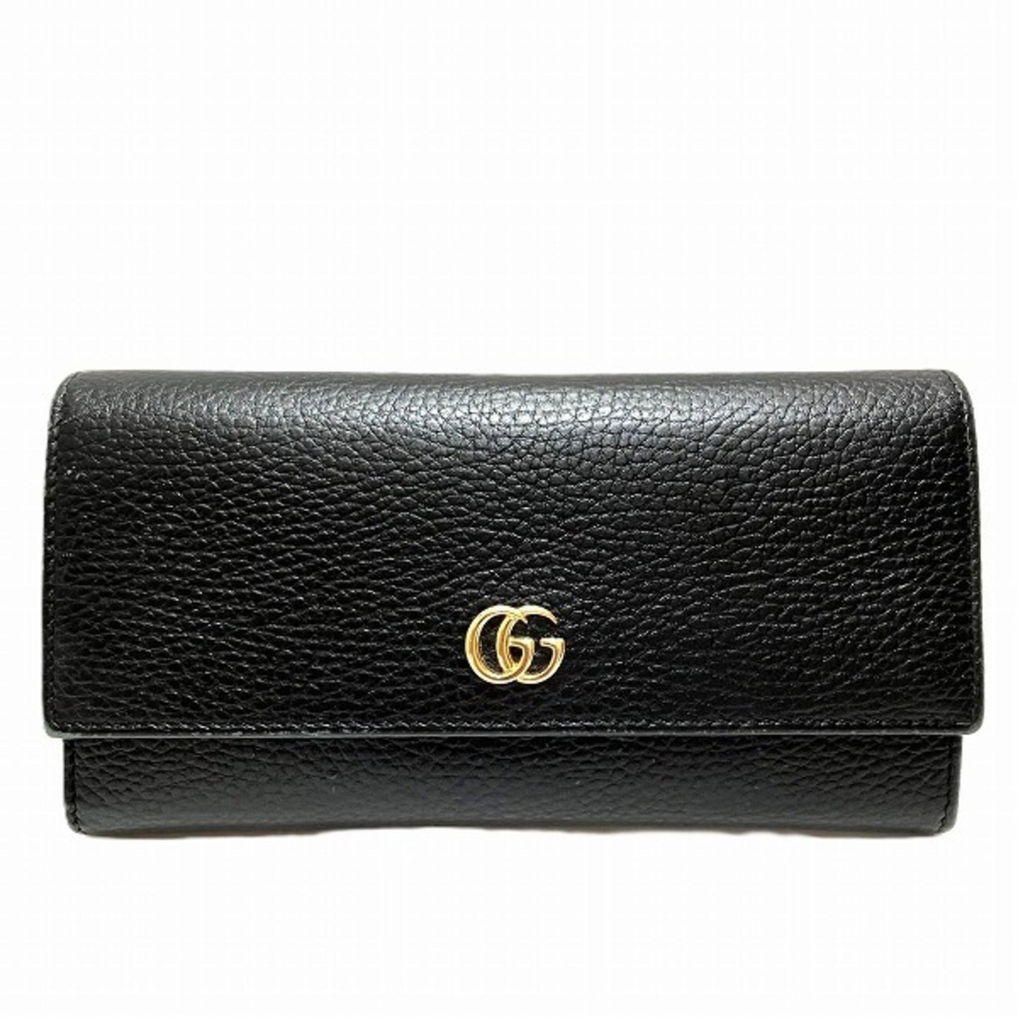 Gucci Black Leather Long Wallet (Bi-Fold) ()