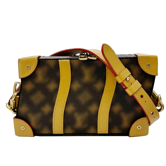 Louis Vuitton Brown Pvc Leather Shoulder Bag ()