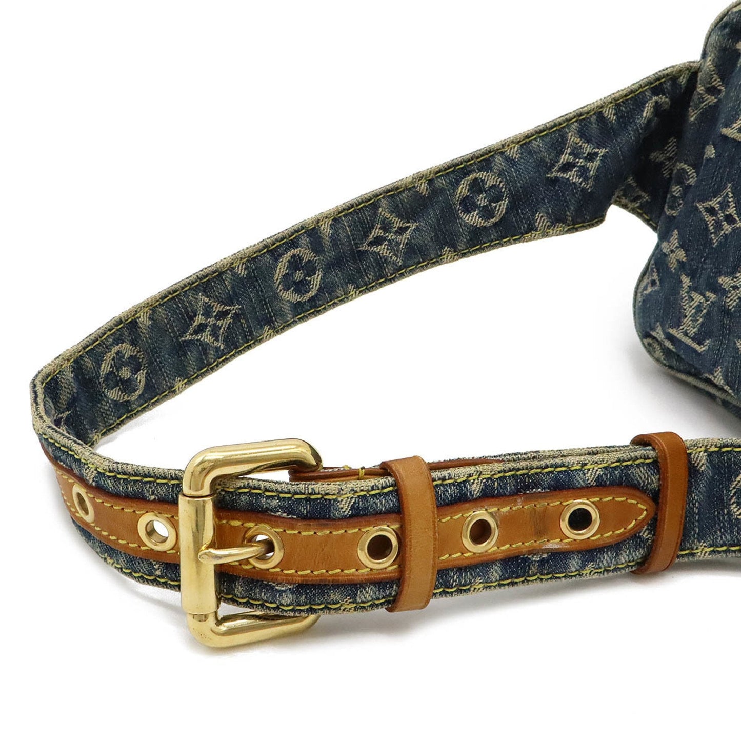 Louis Vuitton Blue Monogram Denim Fanny Pack Shoulder Bag