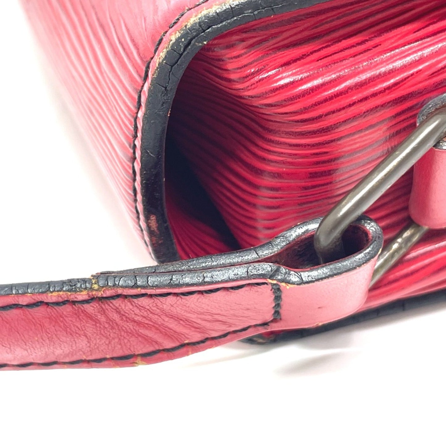 Louis Vuitton Red Leather Shoulder Bag