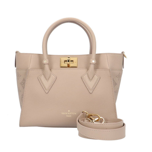 Louis Vuitton Beige Galle Leather Mahina Leather Shoulder Bag ()