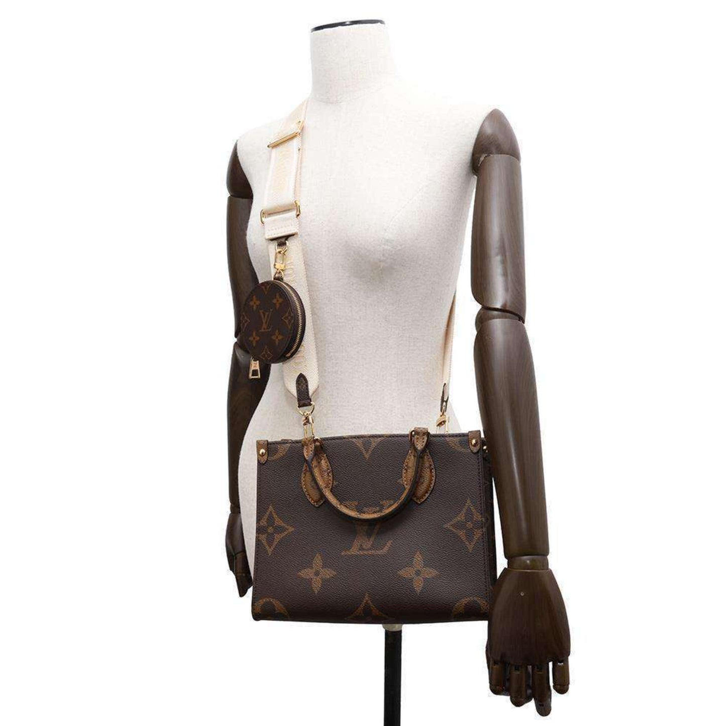 Louis Vuitton Brown Red Color Monogram Reverse Handbag Shoulder Bag