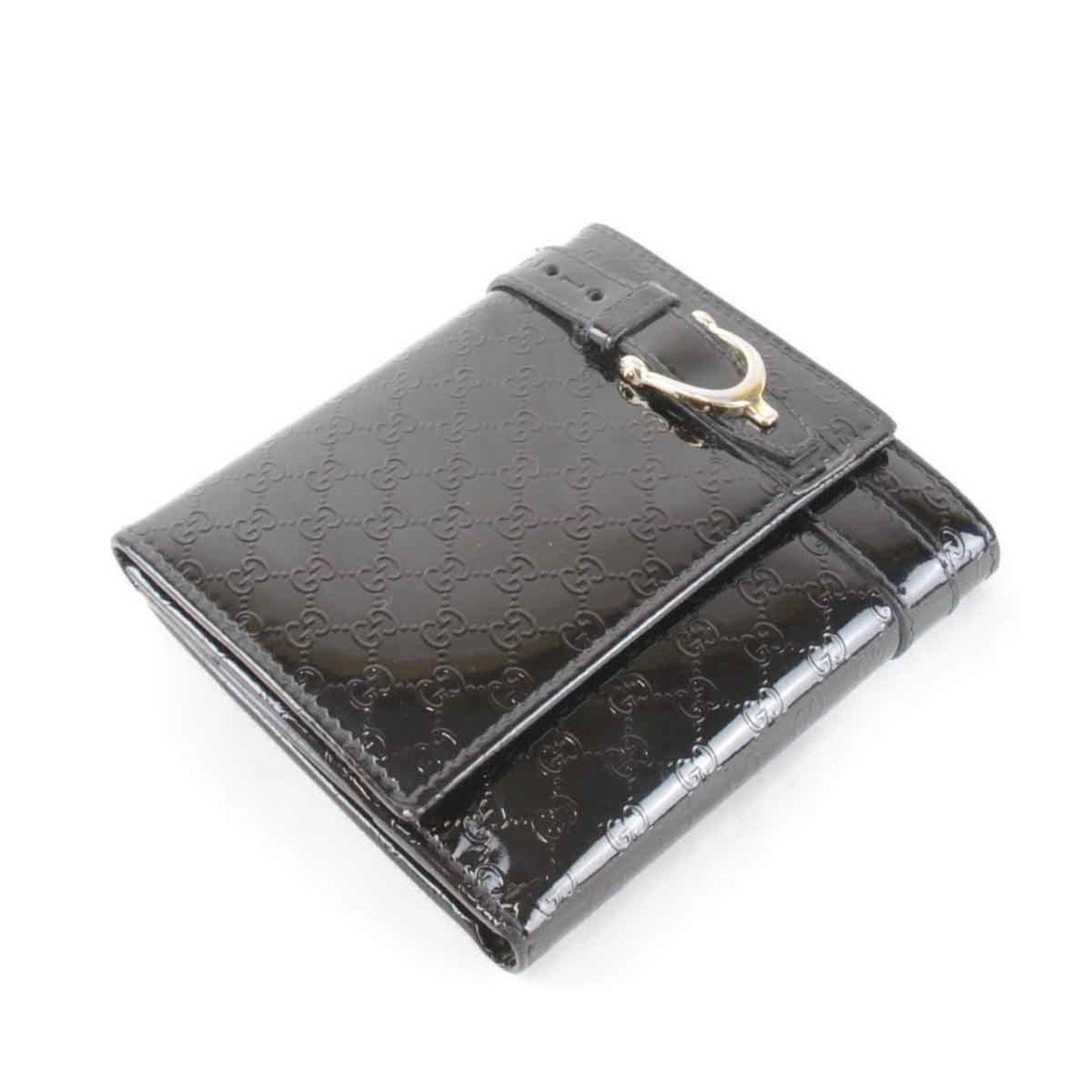 Gucci Black Patent Leather Wallet (Bi-Fold)