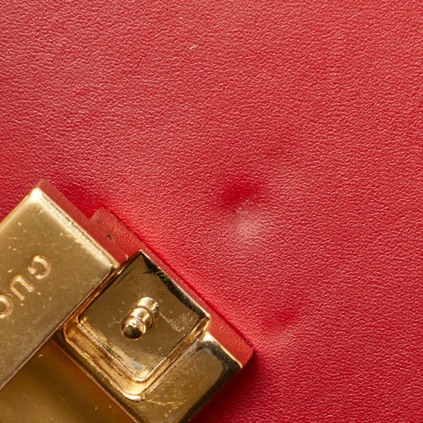 Gucci Red Color Leather Shoulder Bag