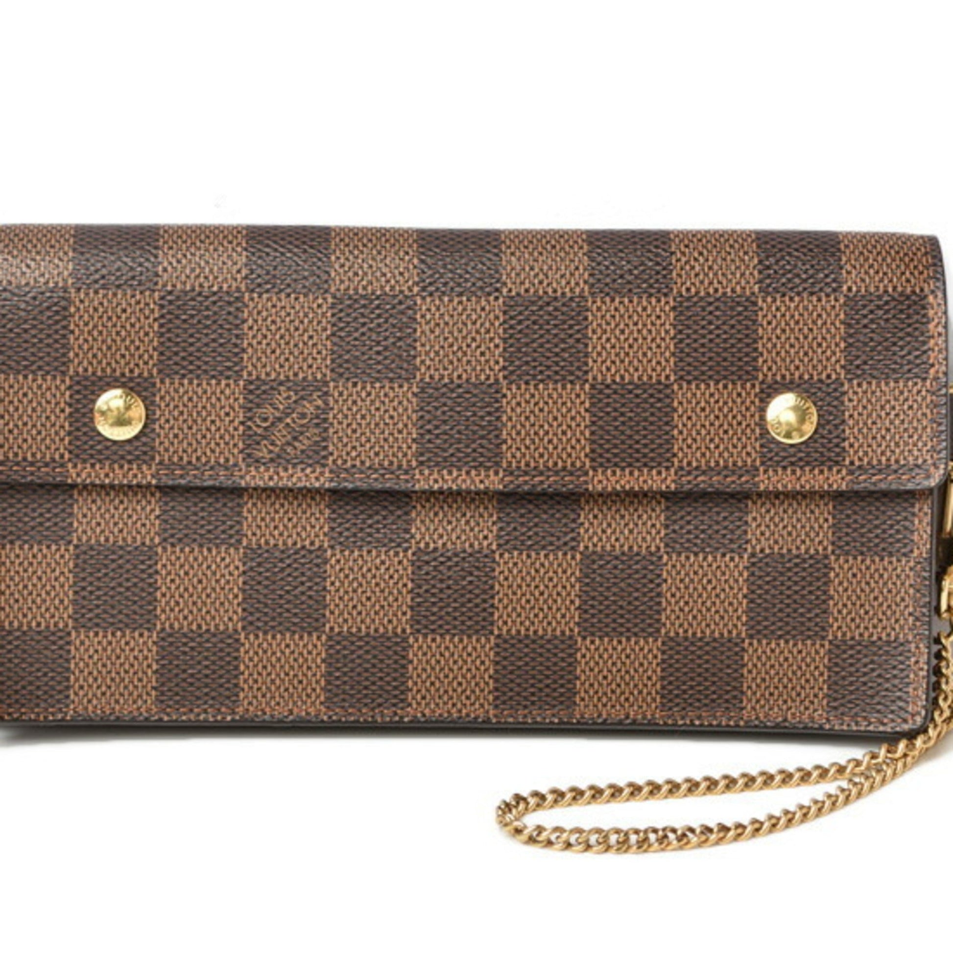 Louis Vuitton Damier Damier Canvas Damier Canvas Chain/Shoulder Wallet ()