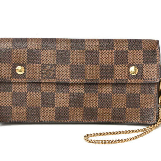 Louis Vuitton Damier Damier Canvas Damier Canvas Chain/Shoulder Wallet ()