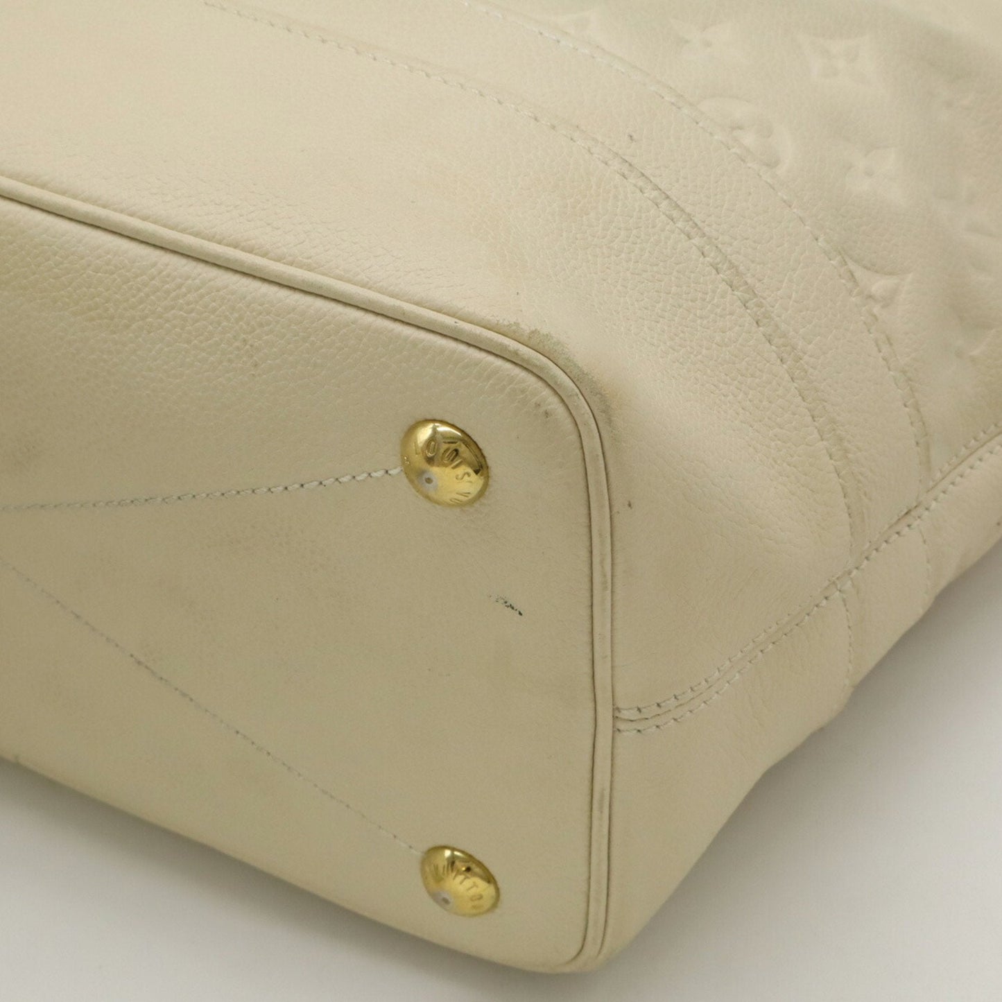 Louis Vuitton Neige Monogram Empreinte Leather Pouch Shoulder Bag Tote Bag