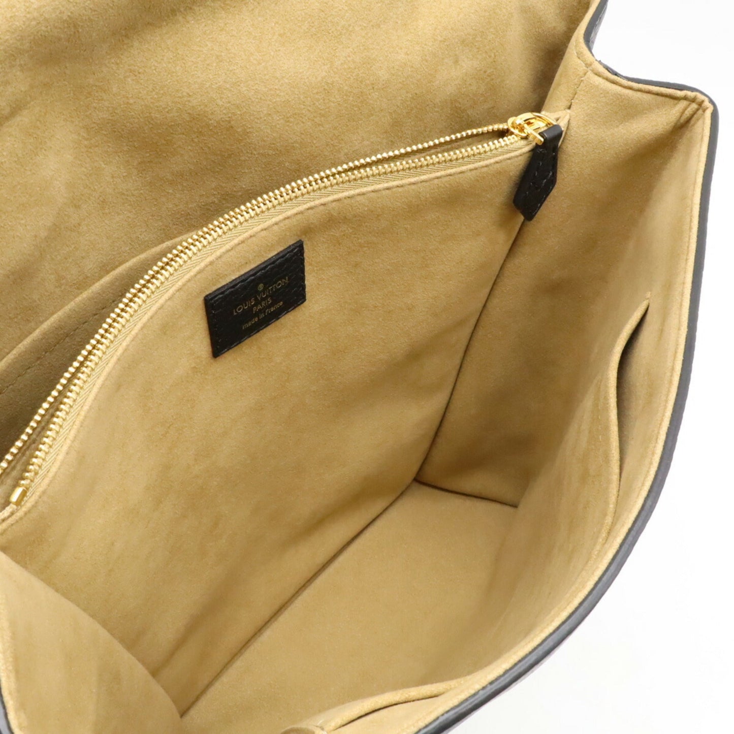 Louis Vuitton Noir Leather Handbag Shoulder Bag