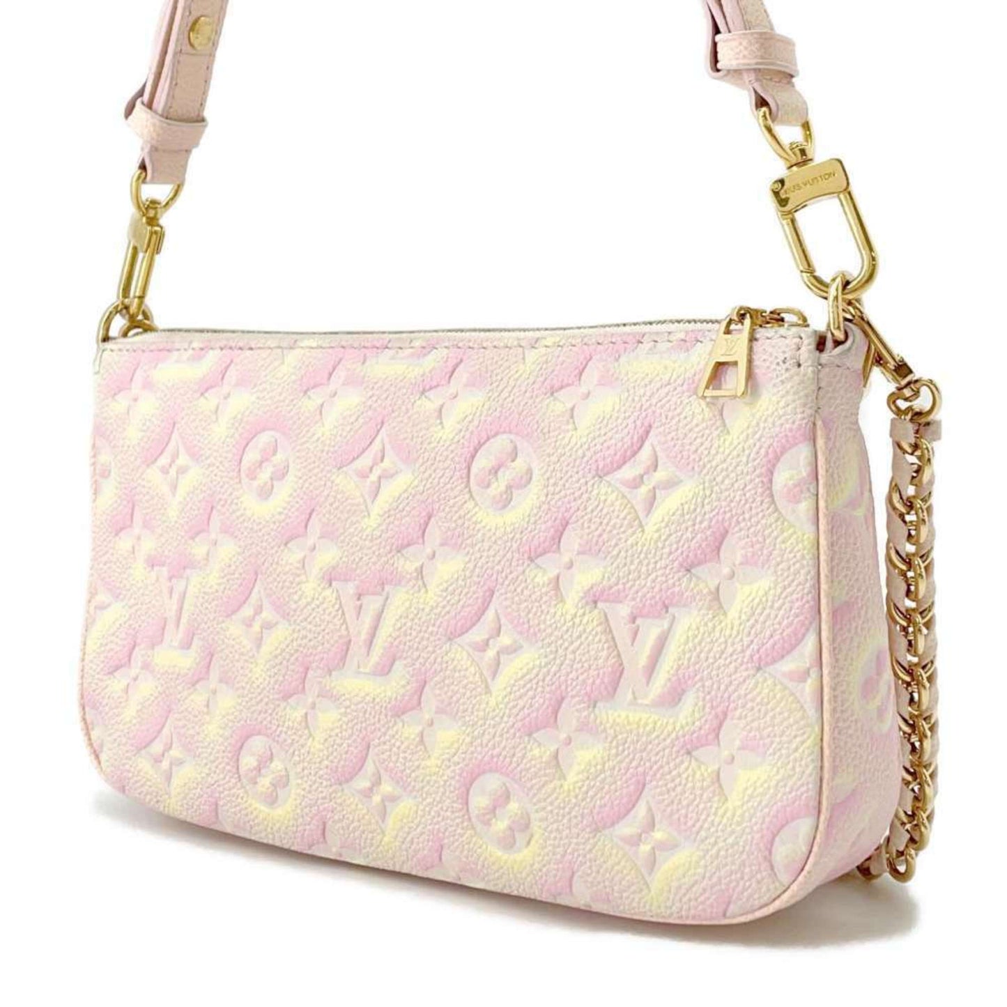 Louis Vuitton Monogram Empreinte Pink Monogram Empreinte Pochette Shoulder Bag