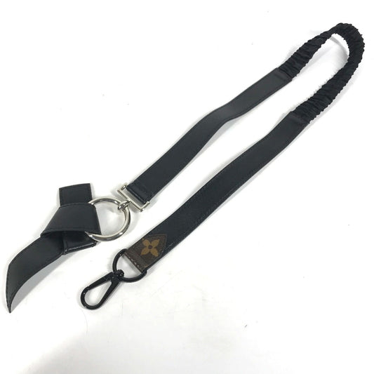 Louis Vuitton Black Leather Chain/Shoulder Wallet ()