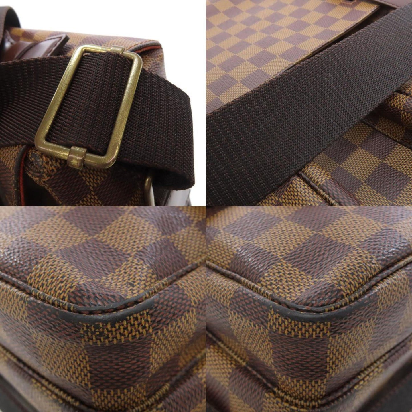Louis Vuitton Damier Canvas Ebene Damier Canvas Shoulder Bag