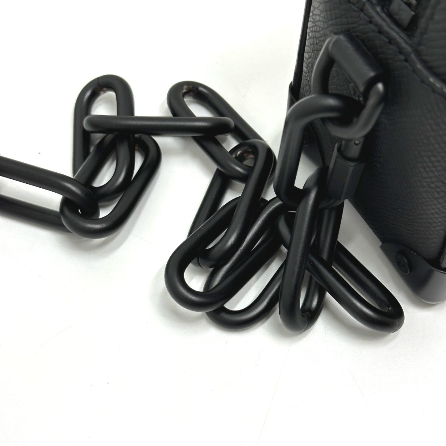 Louis Vuitton Black Leather Shoulder Bag