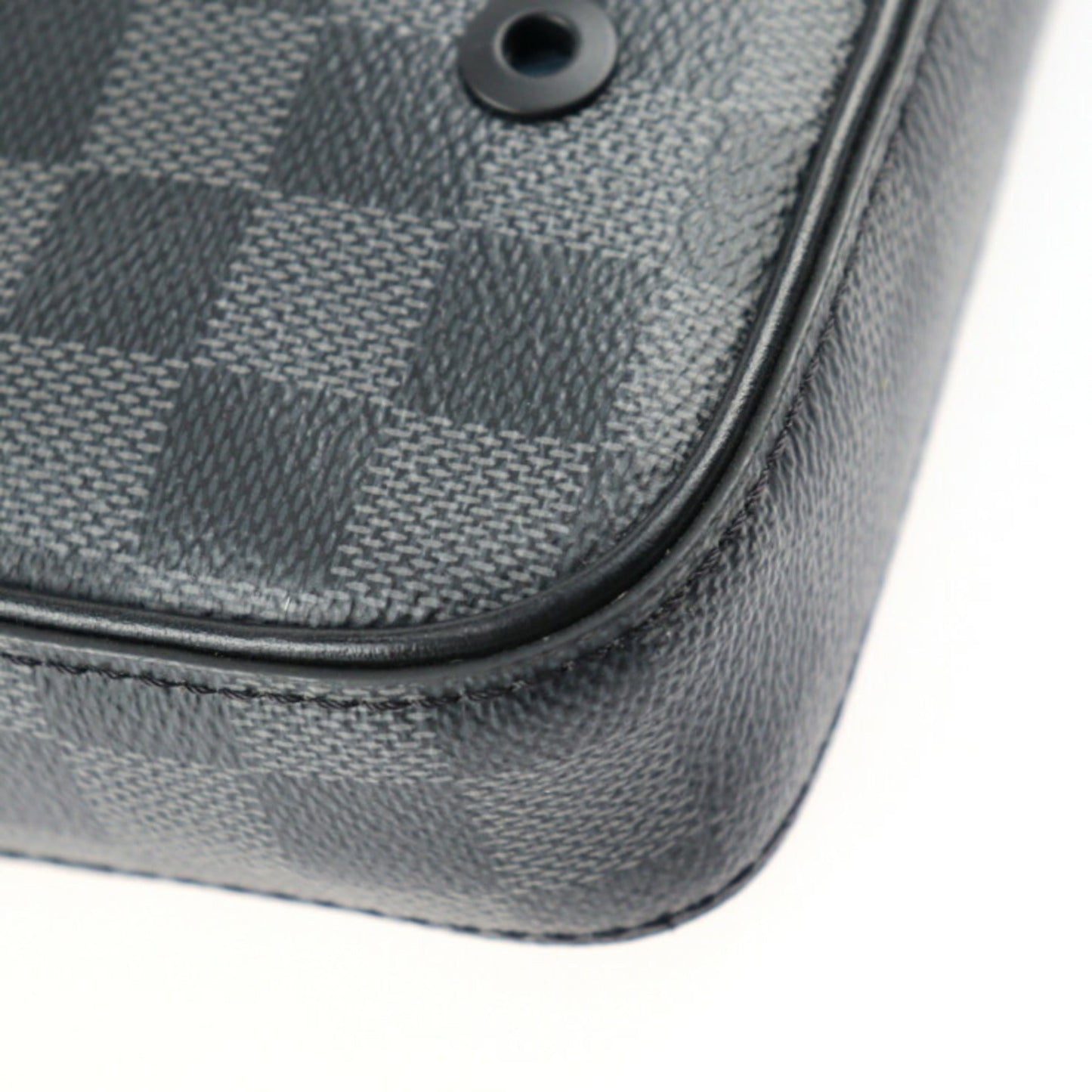 Louis Vuitton Damier Graphite Black Damier Graphite Leather Handbag Shoulder Bag