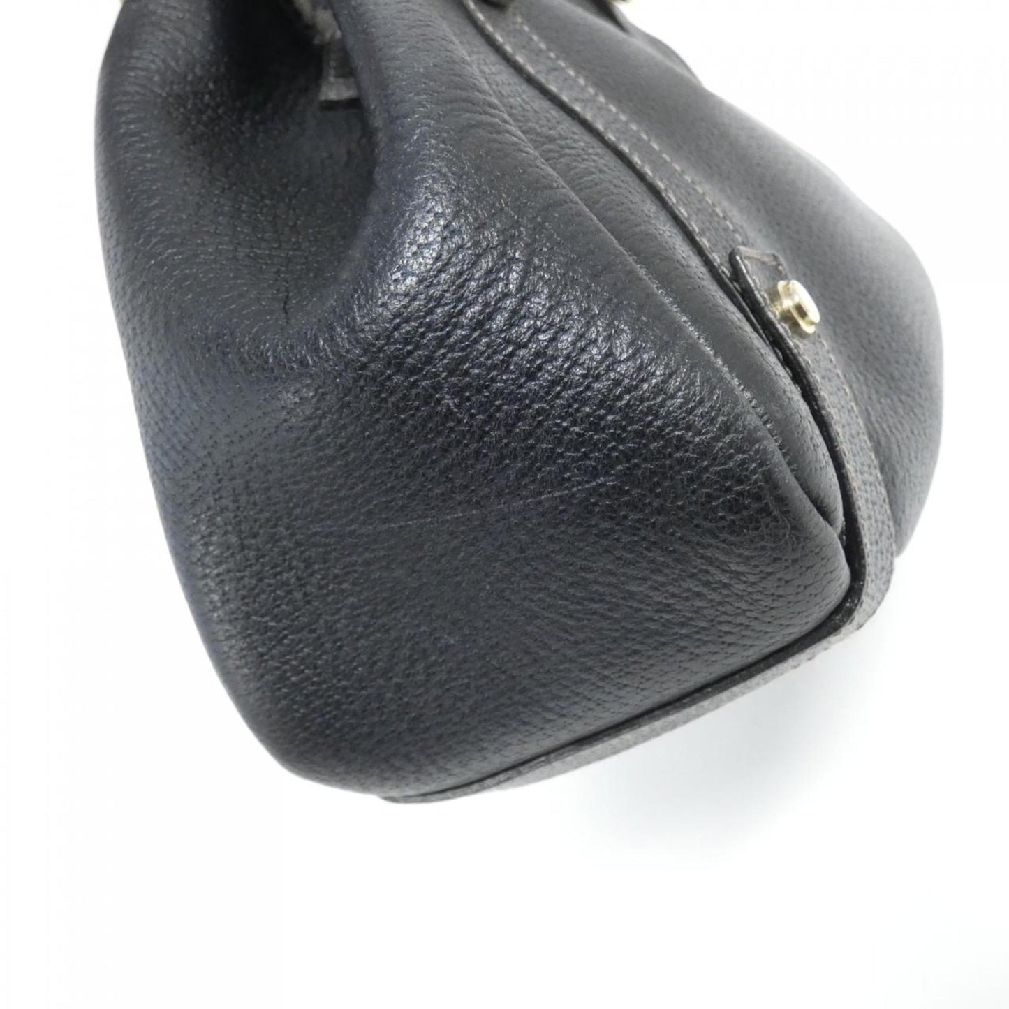 Gucci Navy Leather Shoulder Bag