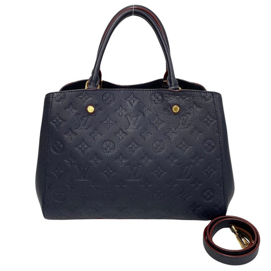 Louis Vuitton Marine Rouge Navy Red Color Monogram Empreinte Handbag Shoulder Bag ()